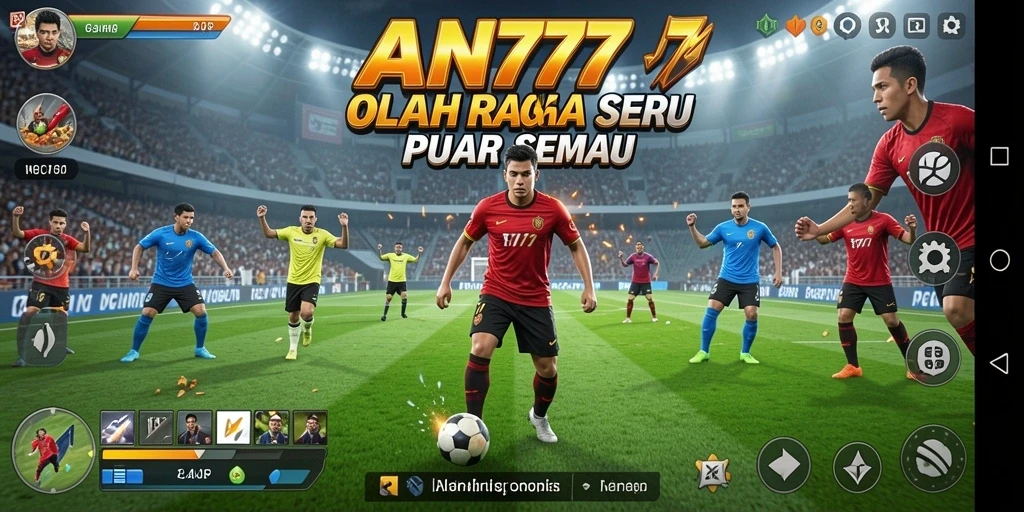 Tampilan gameplay AN777 yang memukau dalam suasana olahraga.