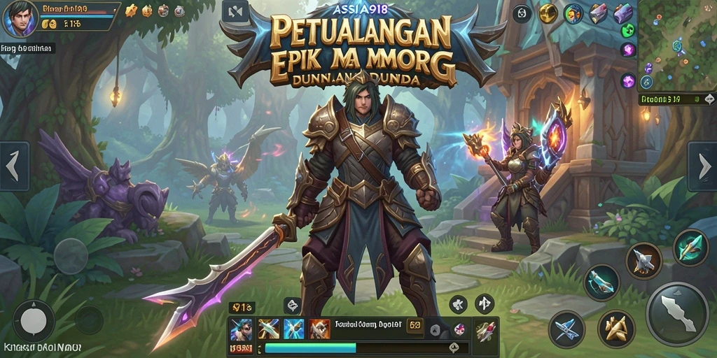 Tampilan gameplay menarik ASIA918 dengan petualangan seru MMORPG.