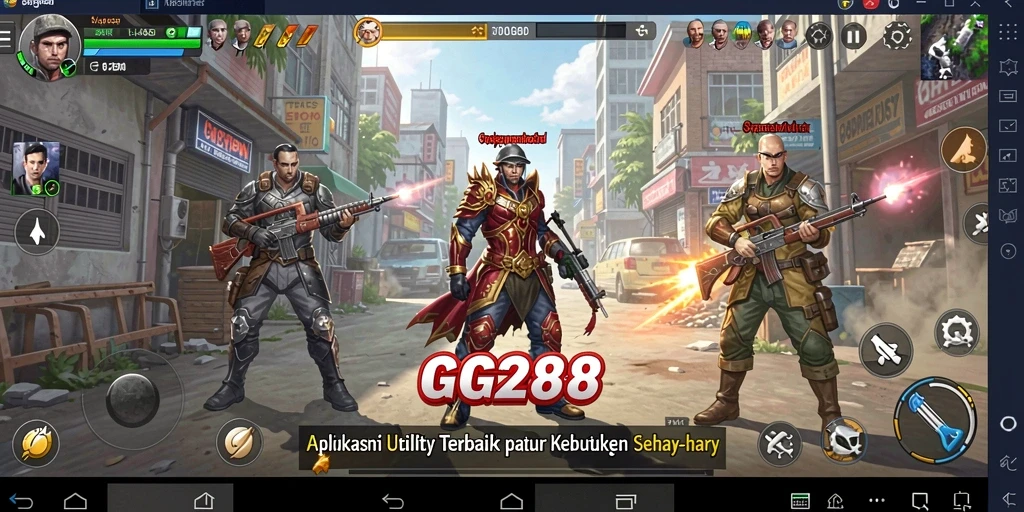 Tampilan utama GG288 dengan fitur-fitur Utility yang memudahkan kehidupan sehari-hari.