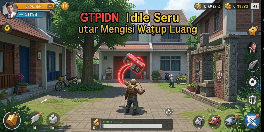 Screenshot GTPIDN menampilkan gameplay Idle yang menarik dan interaktif.