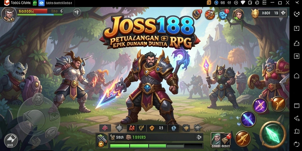 Screenshot gameplay JOSS188 menampilkan pertarungan seru dan grafis menakjubkan.