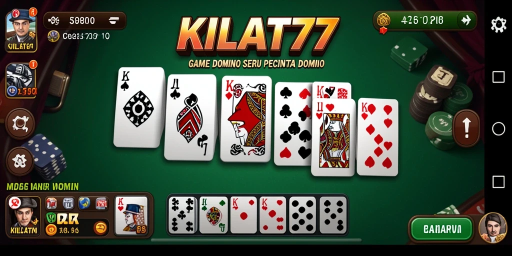 Tampilan menarik saat bermain Domino di KILAT77.