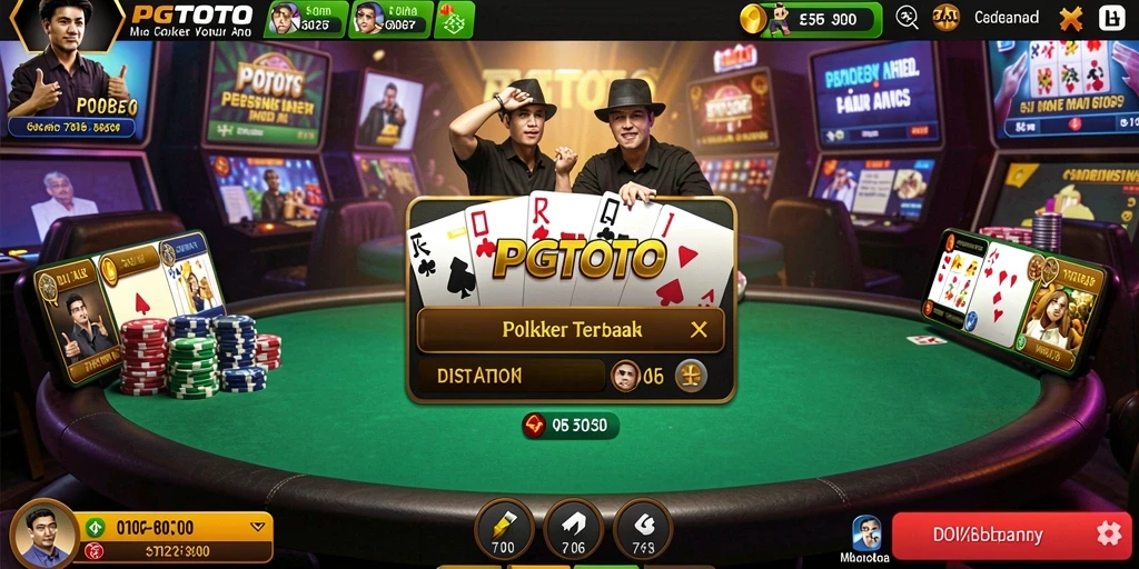 Tampilan gameplay poker yang seru di PGTOTO.