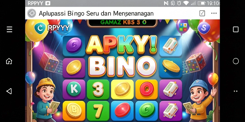 Screenshot gameplay RPYYY menampilkan aksi seru dalam permainan Bingo.