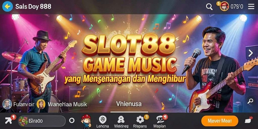 Screenshot gameplay SLOT88 menampilkan pengalaman musik yang seru.