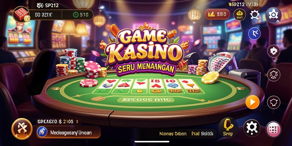 Tampilan menarik dari gameplay SP212 dalam suasana Kasino.
