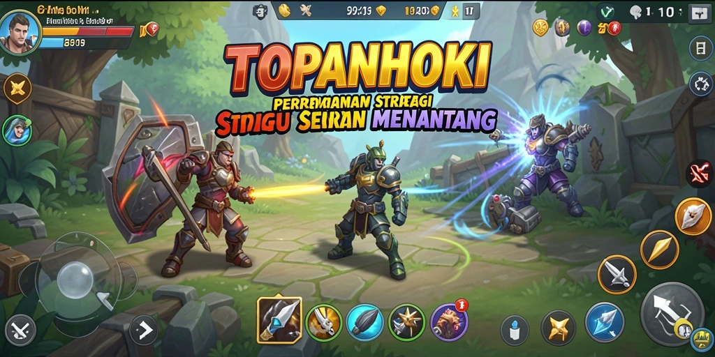 Tampilan gameplay TOPANHOKI yang penuh aksi dan strategi.