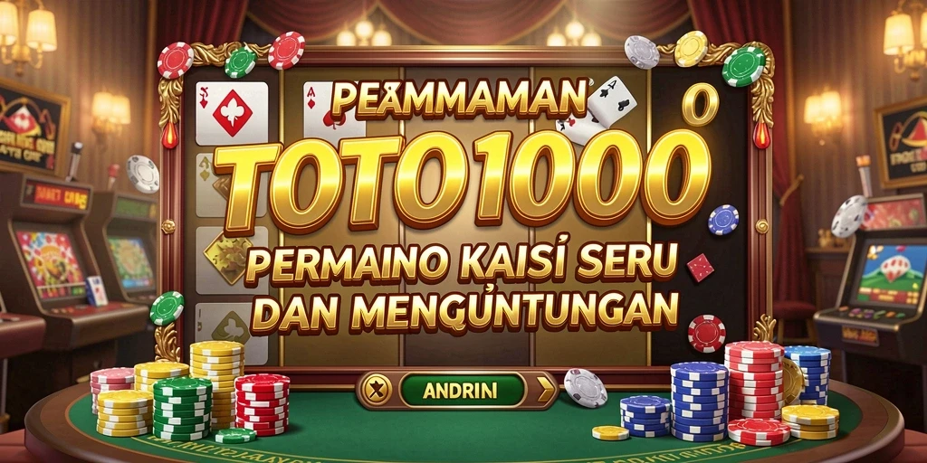 TOTO1000 menampilkan gameplay Kasino yang seru dan menarik.